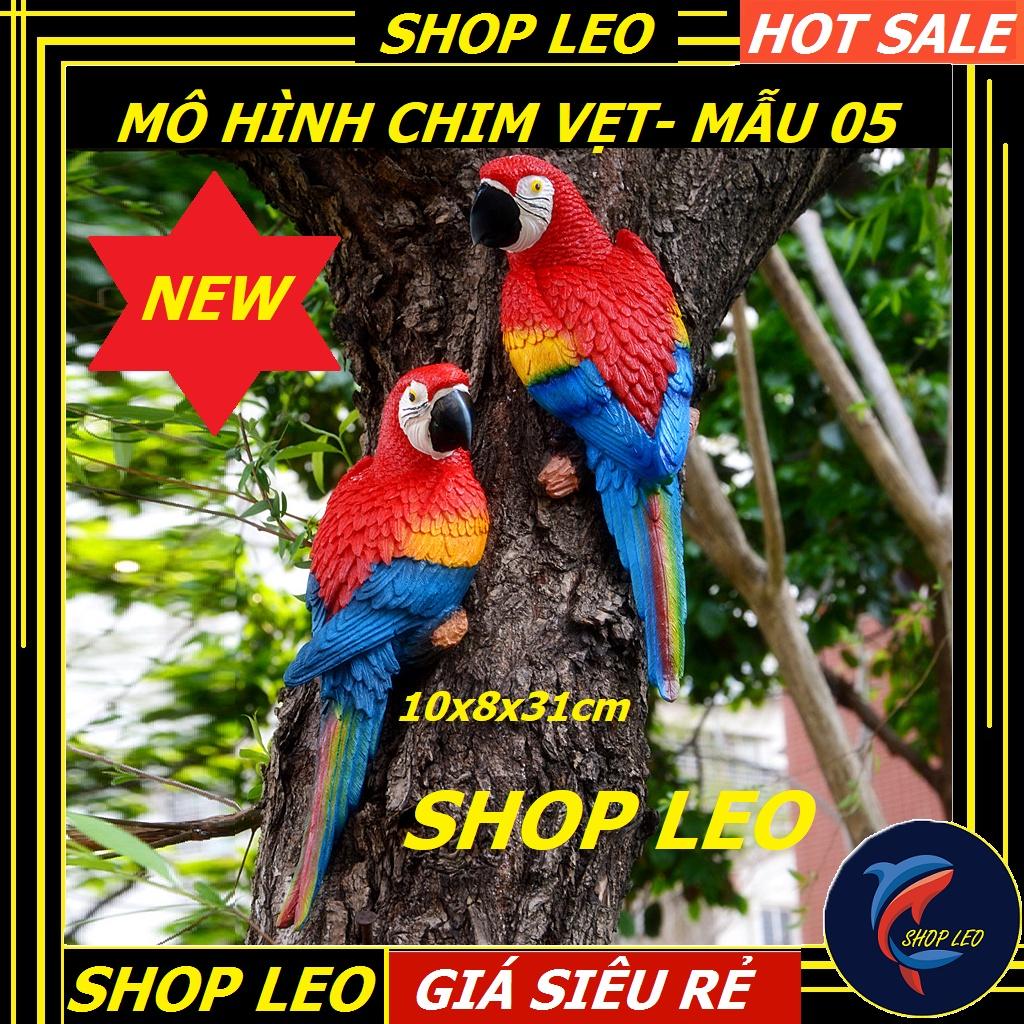Mô hình chim vẹt - trang trí lũa bể cá- bán cạn, terrarium - mô hình trang trí tiểu cảnh-shopleo
