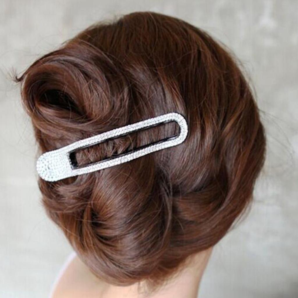 Rhinestone Crystal Beak Duckbill Clip Pin Hair Accessories for Women