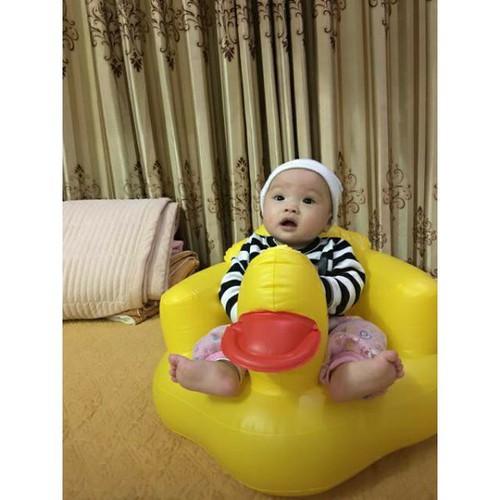 Ghế hơi tập ngồi hình vịt cho bé