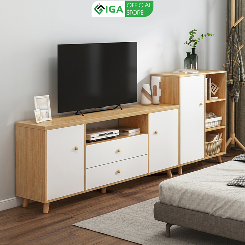 Kệ Tivi Phòng Khách IGA Hiện Đại Dễ Dàng Kết Hợp Với Ghế Sofa và Bàn Trà - GP142