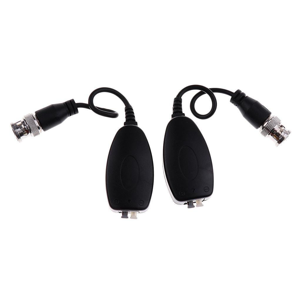 2Pcs Single Port Passive Analog HD Video UTP Balun for HD-CVI/TVI/AHD Camera