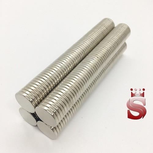 Nam châm vĩnh cửu kích thước 15x5mm mạ kẽm lực từ N35