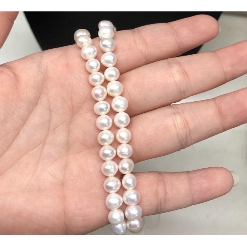Vòng Cổ Ngọc Trai Nước Ngọt Size 6-7 Ly Màu Trắng Sang Trọng, Trang Sức Ngọc Trai Dự Tiệc - Trường Thịnh Ngọc Trai