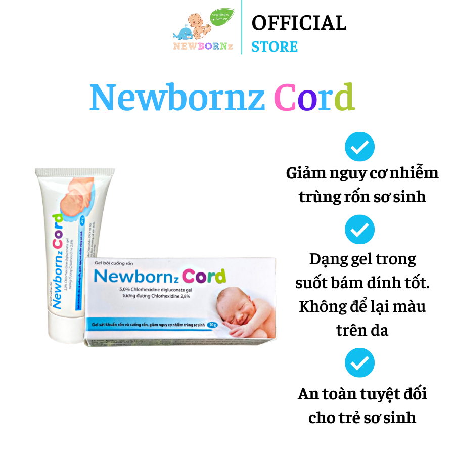 Gel bôi sát khuẩn cuống rốn Newbornz Cord