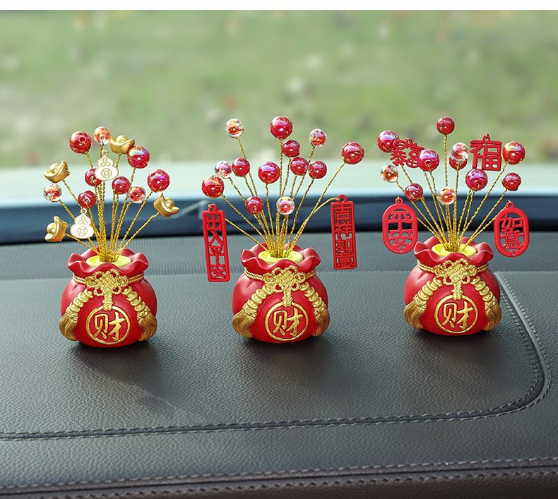 Cây Túi Tiền Kim Bảo May Mắn Trang Trí Nhà Cửa, Ô Tô Kèm Tinh Dầu Nước Hoa