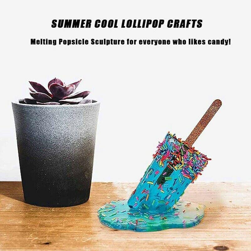 Realistic Handmade Melting Popsicle Sculpture Pop Art Modern Home Decor Ornament MMJQ