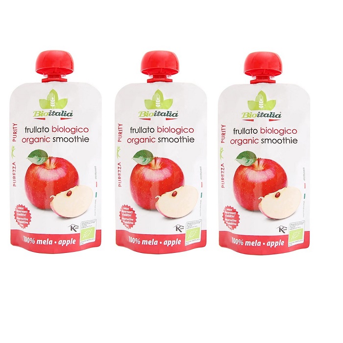 Sinh tố táo hữu cơ Bioitalia (120g) - Lốc 3 hộp