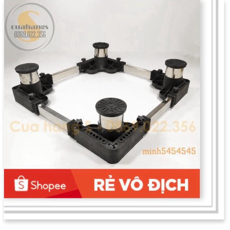 Chân kệ máy giặt tủ lạnh cao cấp trụ Inox