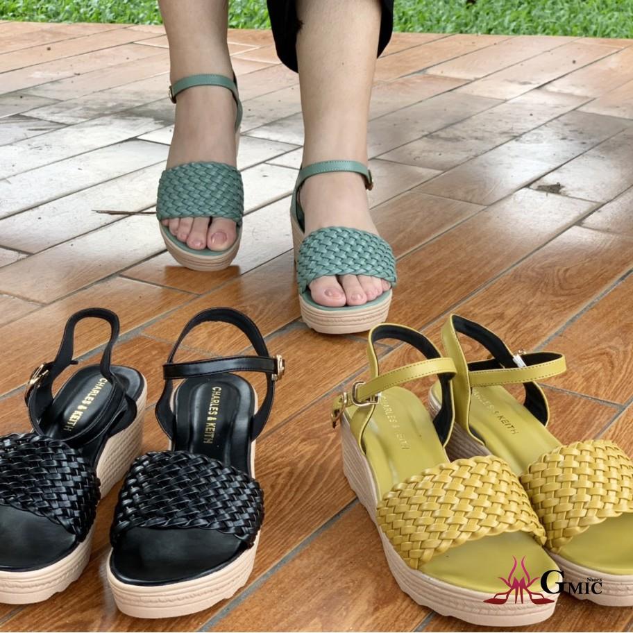 Sandal Đế Xuồng Nữ Quai Ngang Đan Bính Êm Chân | Giày Đế Xuồng GMIC