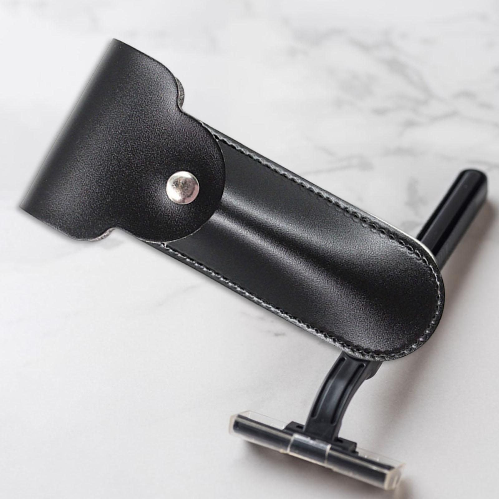 Shaving  Case Cover Shaving Pouch Holder Black