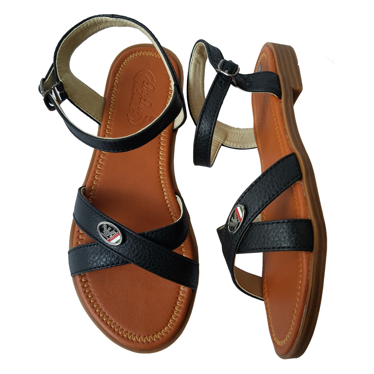 Giày sandal nữ da bò BIGGBEN cao cấp SDN78