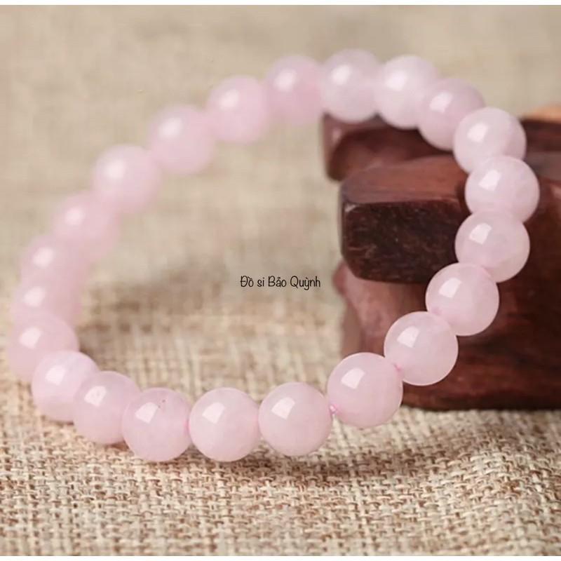 Vòng tay màu hồng, kiểu đơn giản, freesize