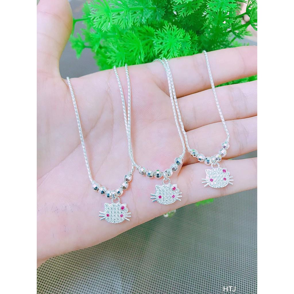 Dây chuyền bạc ta mèo Kitty cho bé