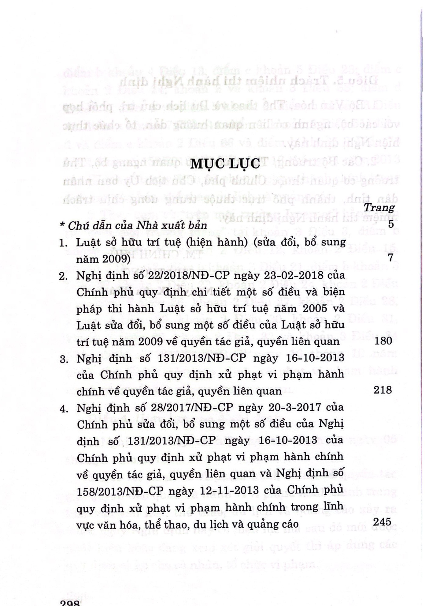 Luật Sở hữu trí tuệ (Hiện hành) (Sửa đổi, bổ sung năm 2009) và Nghị định hướng dẫn về quyền tác giả, quyền liên quan