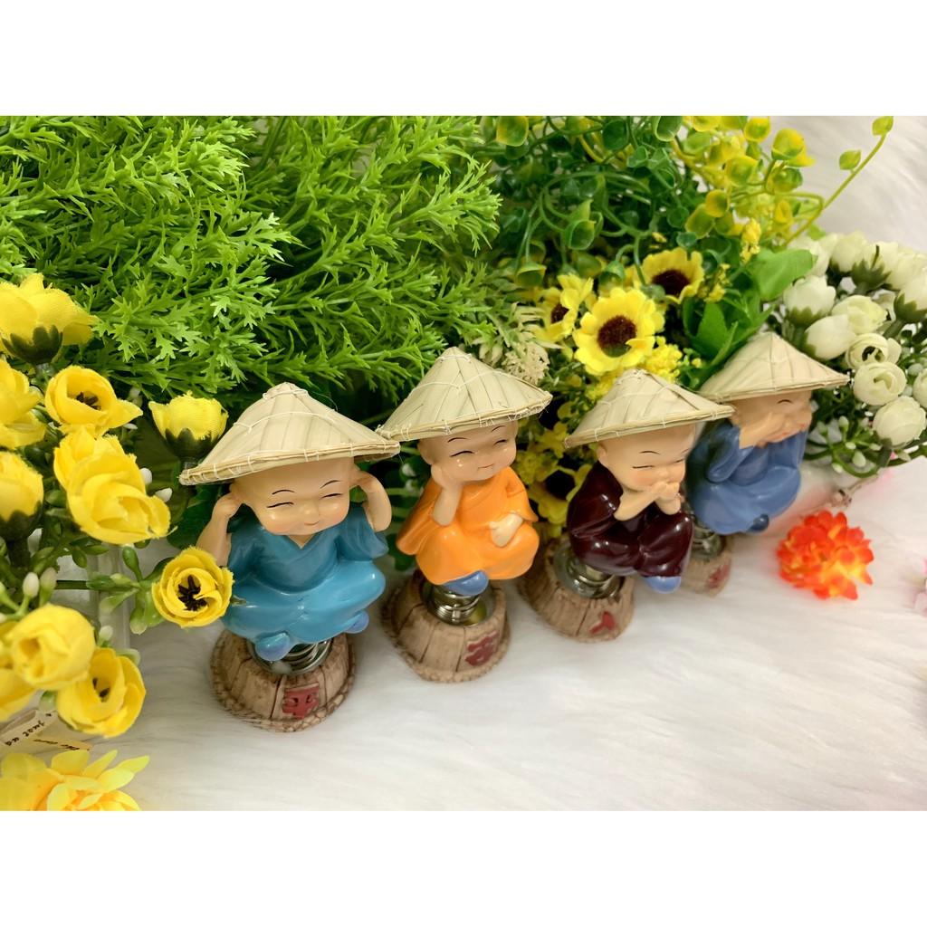 Bộ 4 tượng chú tiểu tứ không tọa đế
