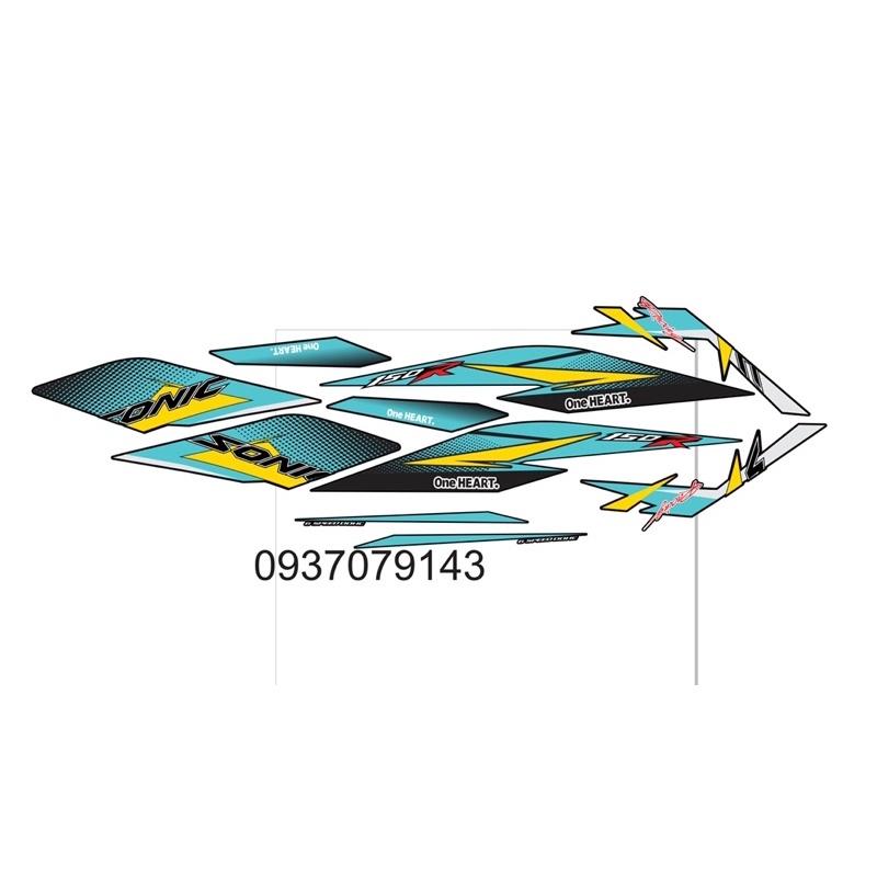 Tem rời dành cho sonic xanh đen