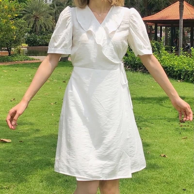AIMEE_ĐẦM TRẮNG ĐẮP CHÉO