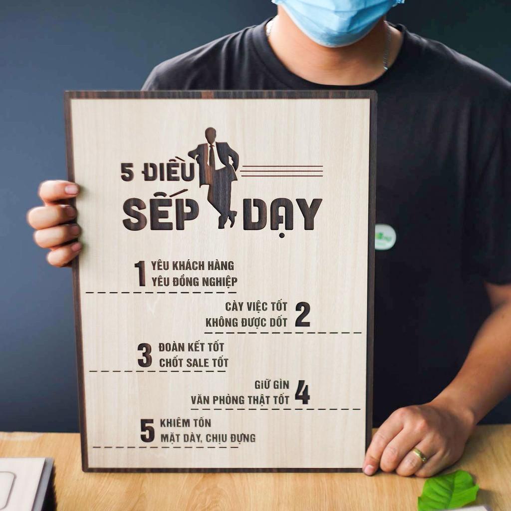 Tranh động lực TBIG096: 5 điều Sếp Dạy