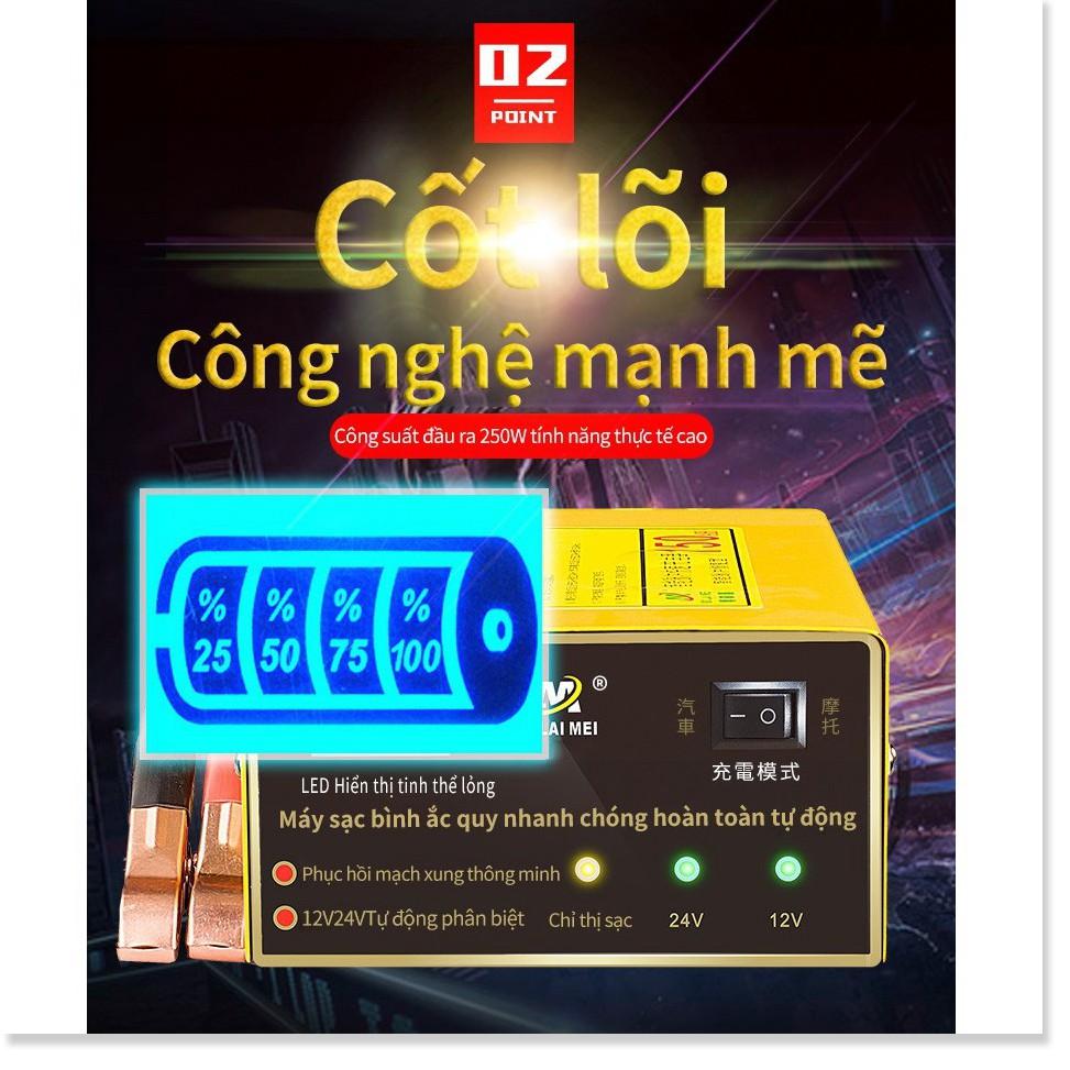 Máy sạc bình ắc quy tự động 12V/24V