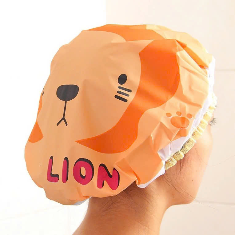 COMBO 2 Mũ Tắm Trùm Đầu CUTE Tránh Ướt Tóc Khi Tắm , Ủ Dưỡng Tóc Đa Năng - Giao Màu Ngẫu Nhiên
