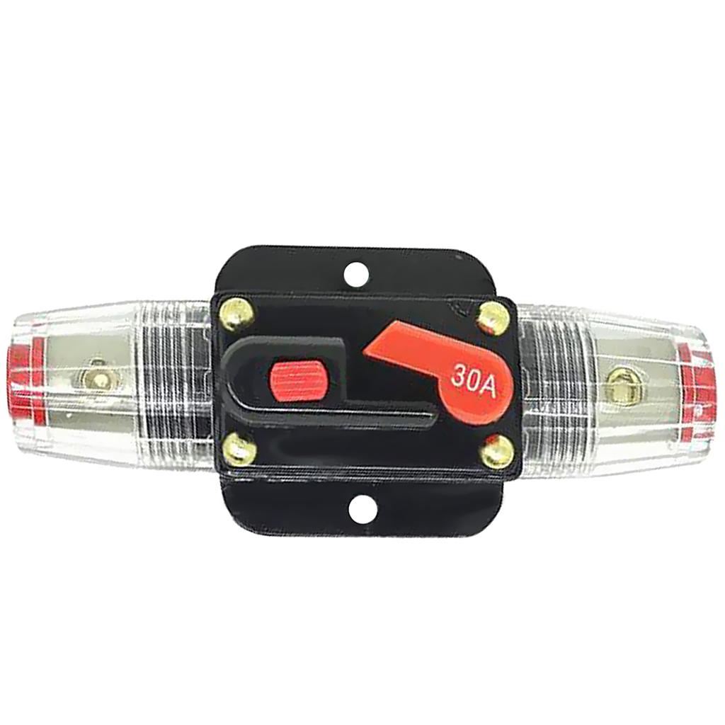 2Pcs 20A 30A Car Audio Inline Circuit Breaker Fuse Holder System Protection