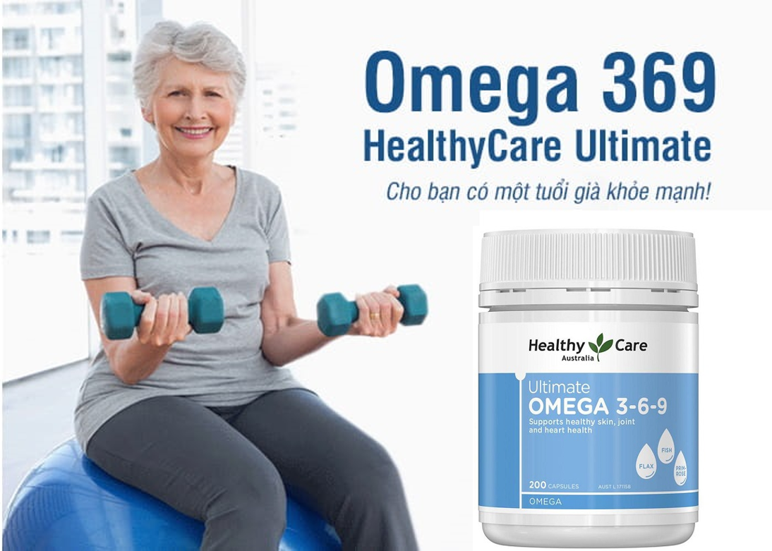 Omega 3-6-9 Úc Healthy Care Ultimate 1000mg Tạo sức khỏe cho tim, não, khớp, mắt và cải thiện da khô - OZ Slim Store