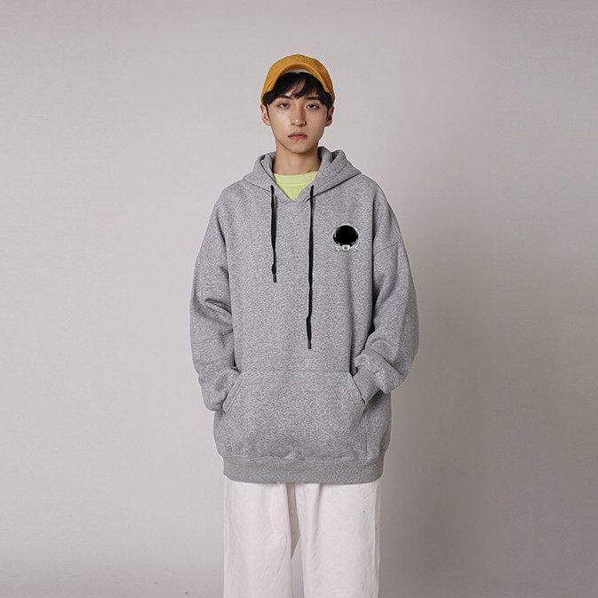 Áo mũ Hoodie Unisex MonsterX SPARE form rộng 3 màu nỉ bông cặp đôi nam nữ Oversize Ulzzang thu đông