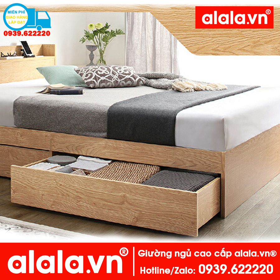 Giường ngủ ALALA cao cấp 1m2 x 2m - Thương hiệu alala.vn - ALALA35