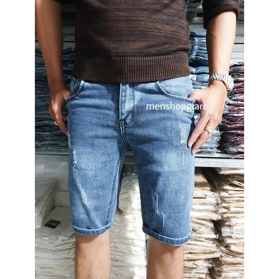 QUẦN SHORT JEAN NAM CO GIÃN SIZE ĐẠI
