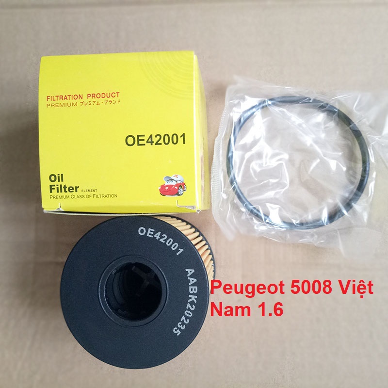 Lõi lọc nhớt Peugeot 5008 Việt Nam 1.6L 2009-20172021 mã sản phẩm OE42001