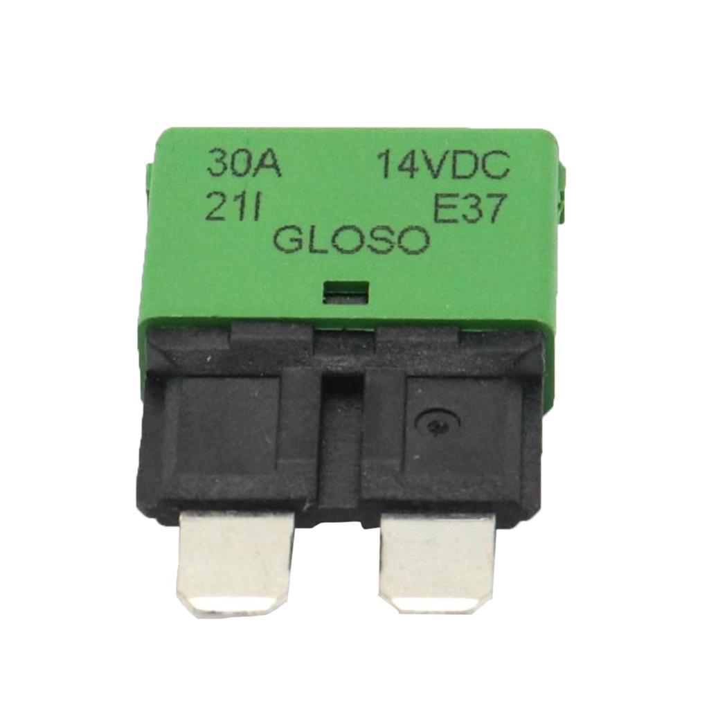 2X 30A Fuse Circuit Breaker Automatic Reset Trip Function Fuse Housing