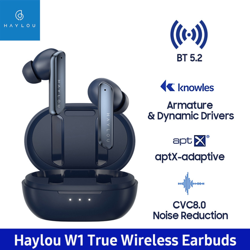 Tai Nghe True Wireless HAYLOU W1 Qualcomm  3040/ AptX Bluetooth 5.2 - Hàng Chính Hãng