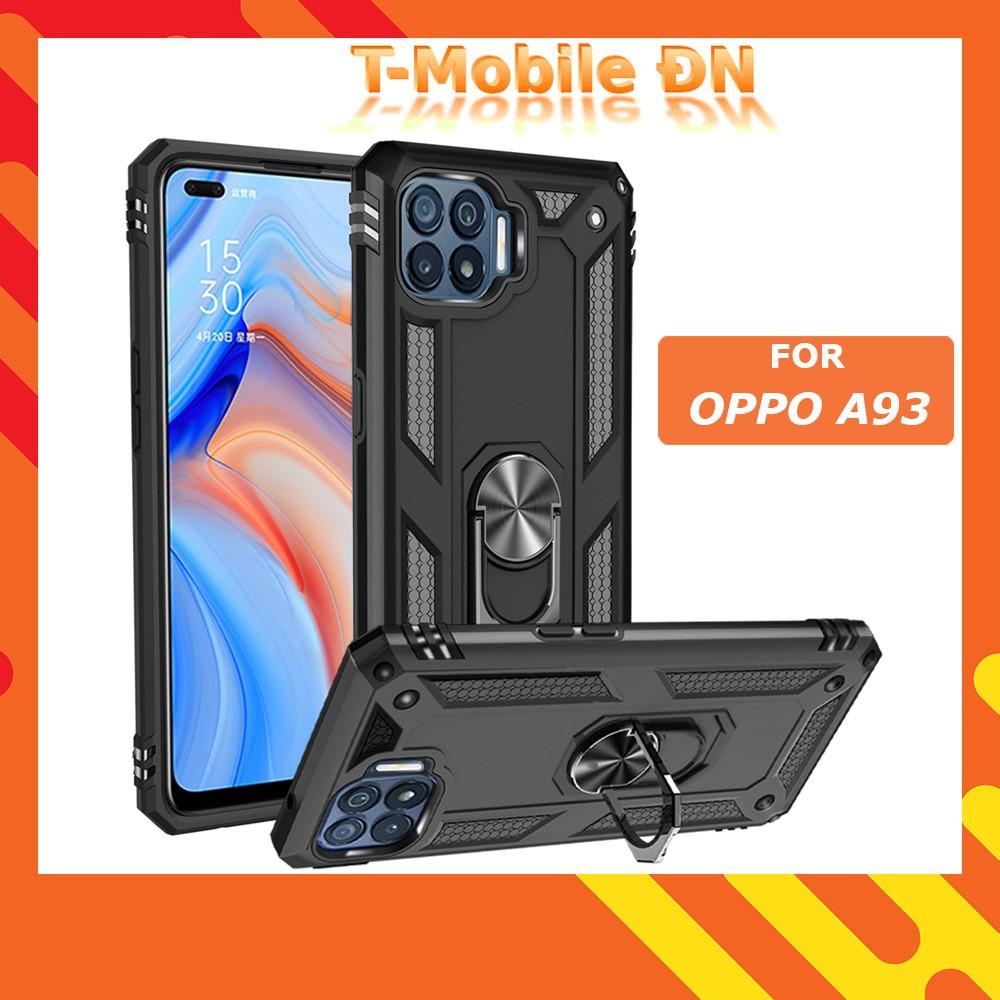 Ốp lưng cho Oppo A93 chống sốc 2 lớp kèm nhẫn iring làm giá đỡ