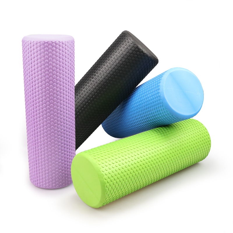 30/45 / 60CM Yoga Foam Roller Con lăn cơ EVA mật độ cao Dụng cụ tự massage cho phòng tập thể dục Pilates Yoga Fitness Thiết bị tập thể dục