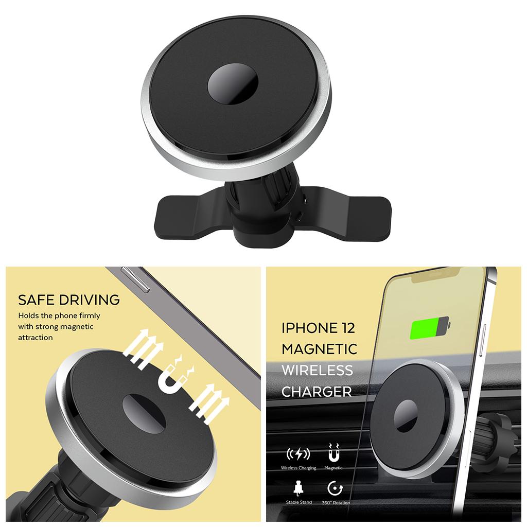 2 in 1 Wireless in Car Holder Phone Charger for Air Vent Mount