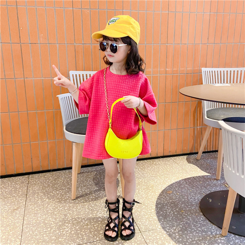 Phong Cách Hàn Quốc Trẻ Em Ví Và Túi Xách Mini Đeo Chéo 2021 Dễ Thương Kẹo Màu Cô Gái Phối Túi Tay Con Túi Tote