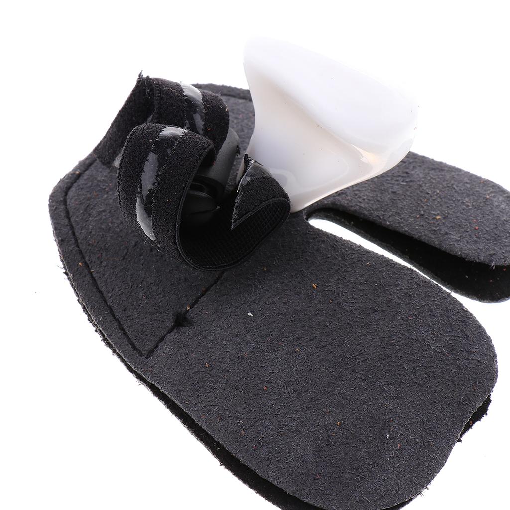 Leather Archery Bow Finger Tab Protector Shooting Finger Guard Right Hand
