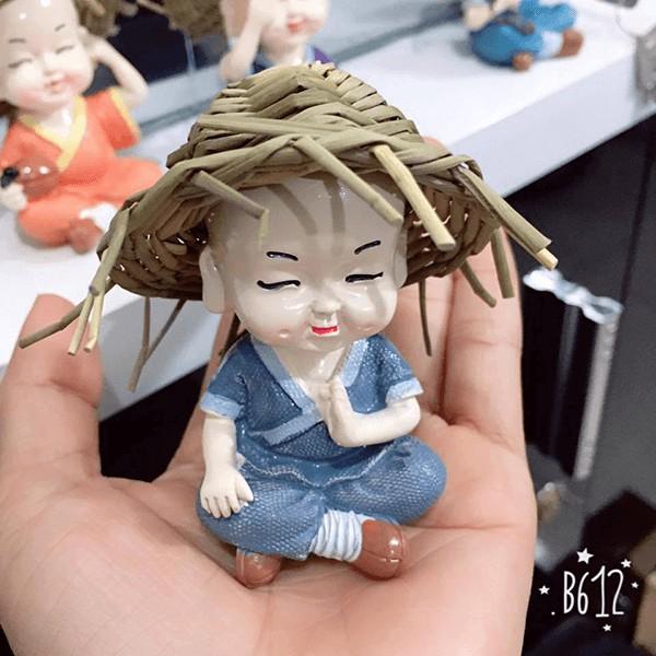 Bộ Tượng 4 Chú Tểu Tứ Không Làm Quà Tặng, Trang Trí Văn Phòng, Taplo Ô Tô