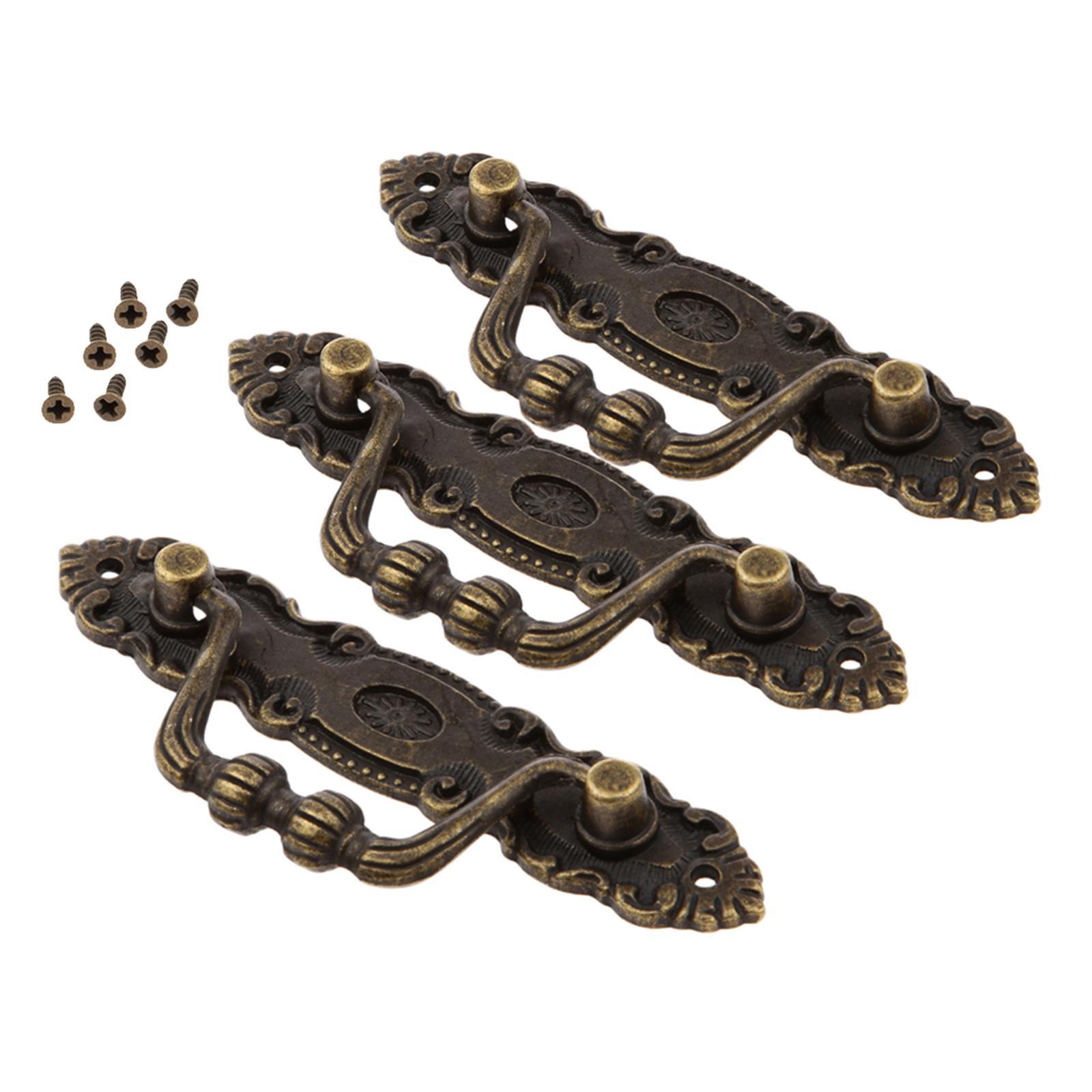 Retro Furniture Pull Handles For Drawer Door Cabinet Jewelry Box