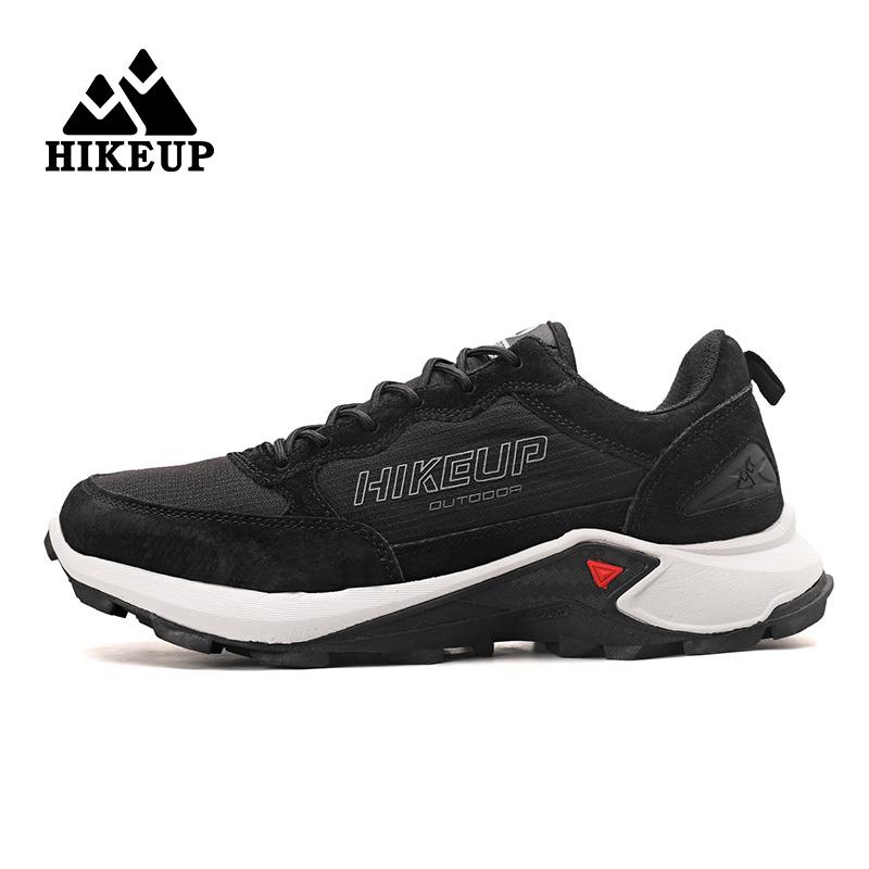 HIKEUP Ngoài Trời Mới Giày Sneaker Nam Nữ Thoáng Khí Đường Mòn Chạy Bộ Đi Bộ Đường Dài Đi Bộ Thể Thao Chiến Thuật Nam Da Lộn Color: Beige Shoe Size: 44