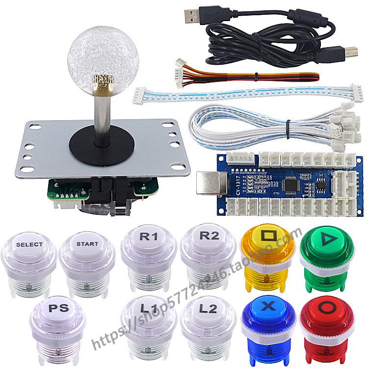 Bộ phụ kiện cần điều khiển arcade tự làm theo phong cách mới nhất usb PS3 TV Android điện thoại di động arcade phím điều khiển chip