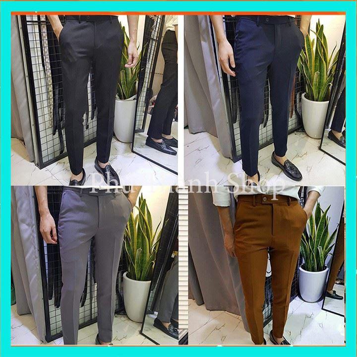 Combo 2 Quần Âu Nam Đen + Ghi Xám Loại 1 siêu đẹp dáng chuẩn