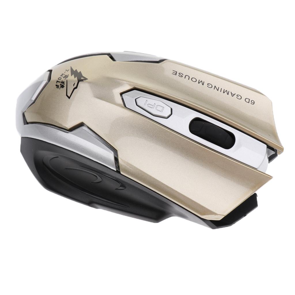 2.4G Wireless Mouse Optical Mice Adjustable DPI 6 Keys for Laptop PC