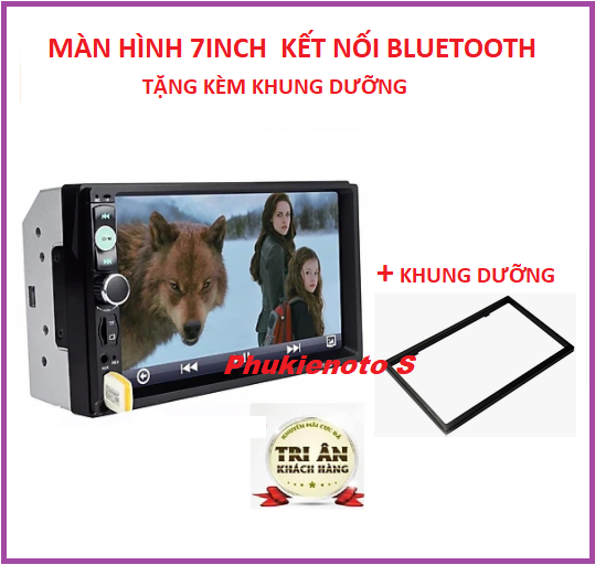 Màn hình ô tô mp5 cảm ứng 7 inch giá rẻ đa chức năng, FULL HD, âm thanh, hình ảnh sắc nét
