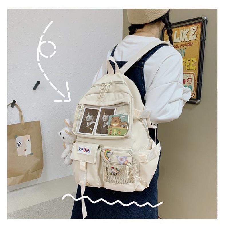 Balo Đi Học Uzllang Thời Trang Giá Rẻ Nhiều Ngăn XIADEA