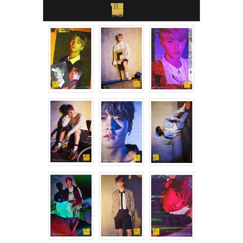 Lomo Card Ảnh STRAY KIDS - Yellow Wood + 1st Look ( 45 ảnh