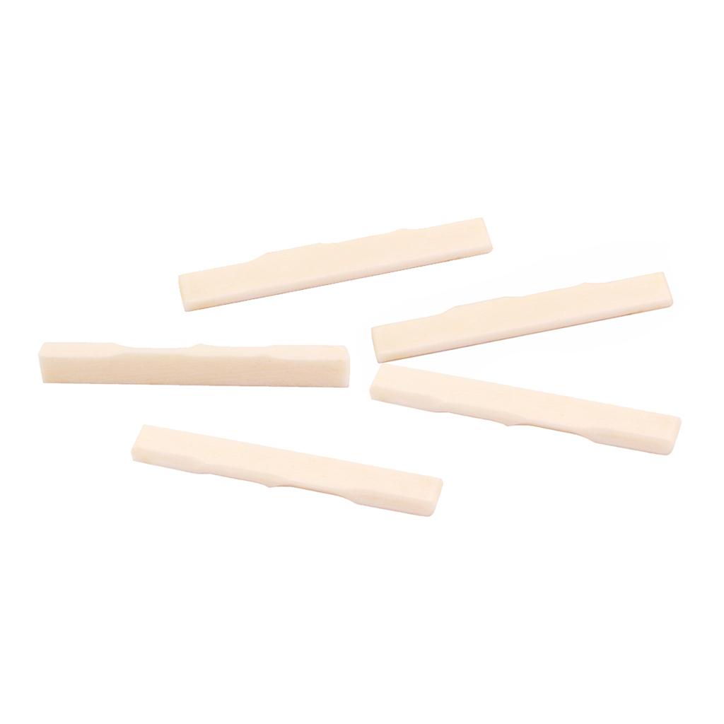 5 Pieces Bone Bridge Saddles Ukulele Guitar Bone Saddle Musical Instruments And DJ Equipment