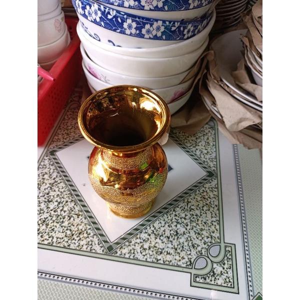 Bình bông, lọ hoa kim sa cao 15.5cm