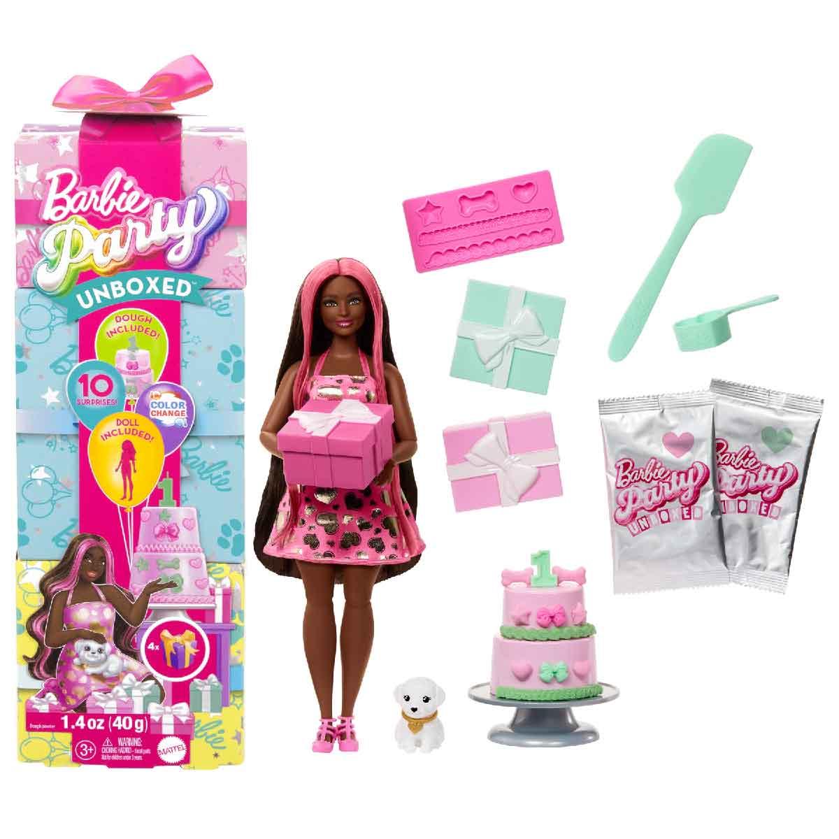 Đồ Chơi Búp Bê Barbie Và Bữa Tiệc Sinh Nhật Vui Vẻ - Hồng Dịu Dàng BARBIE JFG71/JFG68