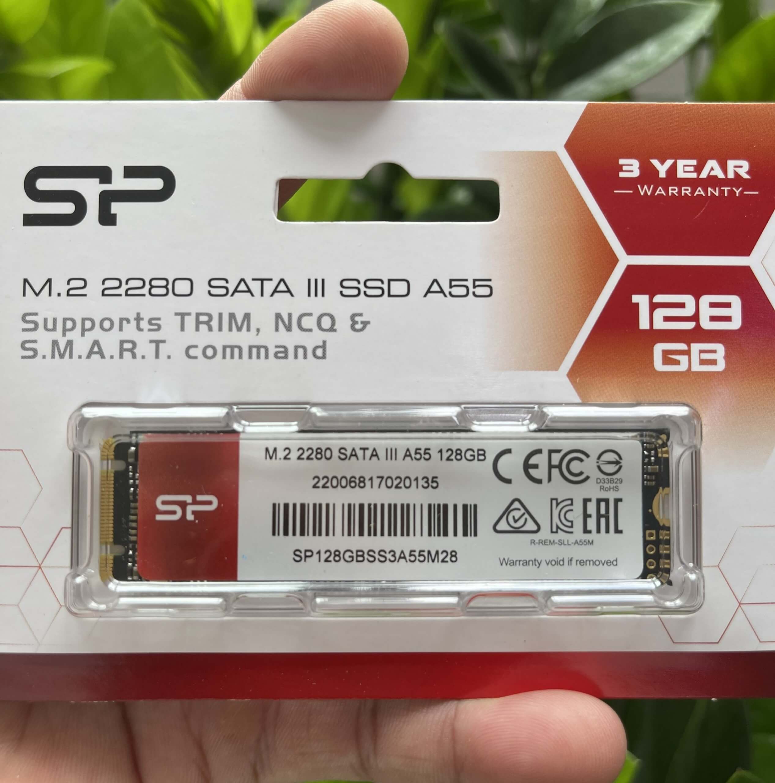 SSD Silicon Power M.2 2280 SATA A55 128GB - Hàng chính hãng